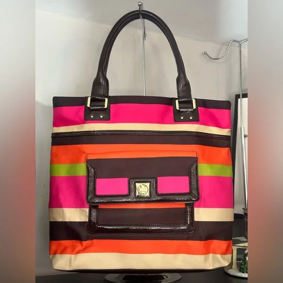 Kate Spade Prince Street Blakely Multicolor Striped Tote - Picture 1 of 8